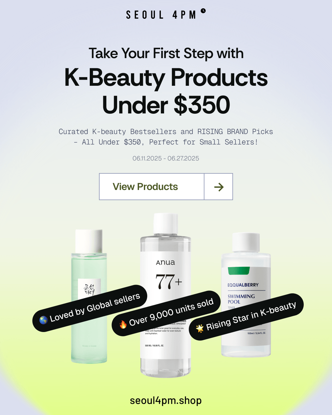 Take Your First Step with K-Beauty Products Under $350
