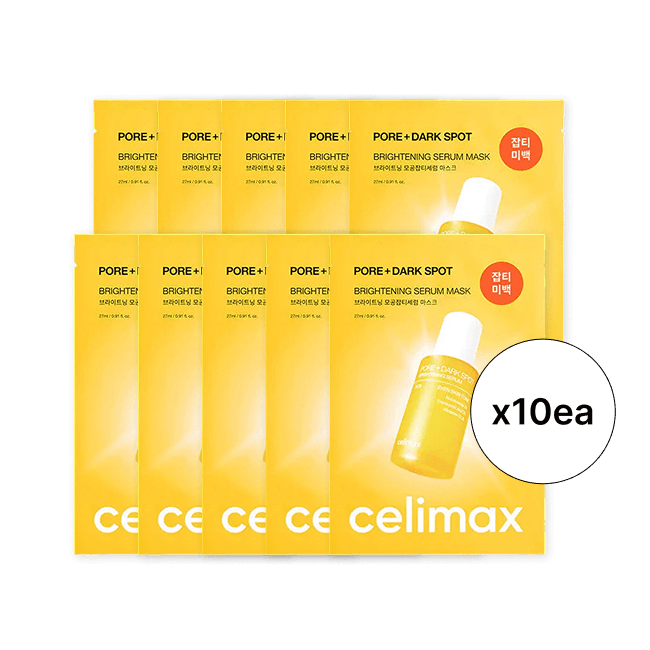 Pore+Dark Spot Brightening Serum Mask 10Ea (27 ml / 0.91 fl. oz. x 10ea)