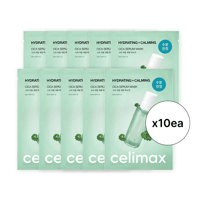 The Real Cica Calming Serum Mask 10ea (27ml * 10EA)