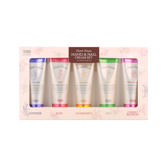 Flower Shower Hand & Nail Cream 5 Set (50 ml x 5)
