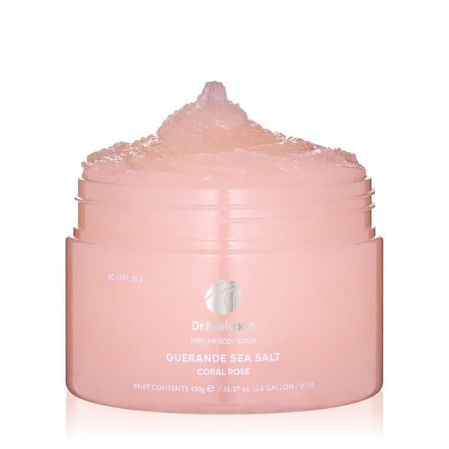 Guerande Sea Salt Perfume Body Scrub Coral Rose 450G (-)