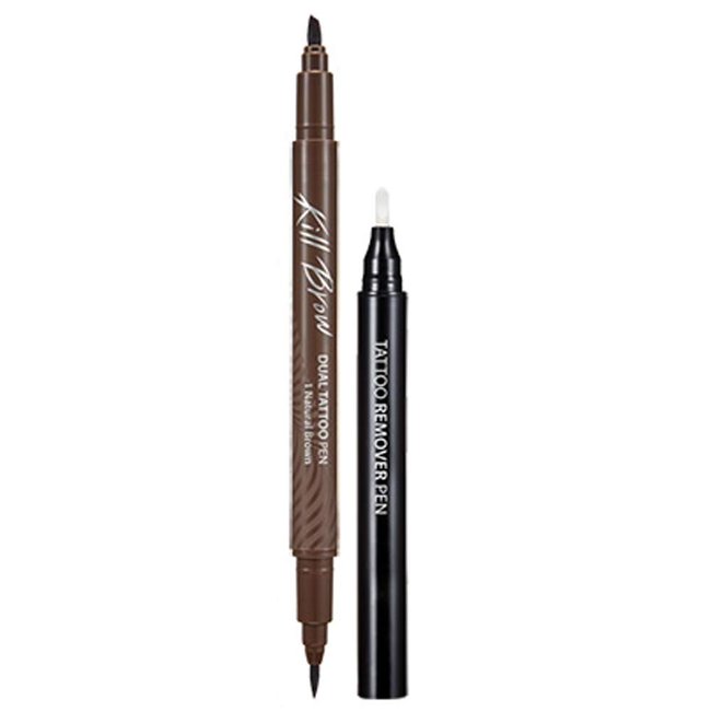 Kill Brow Dual Tattoo Pen Set 03 Gray Brown (-)