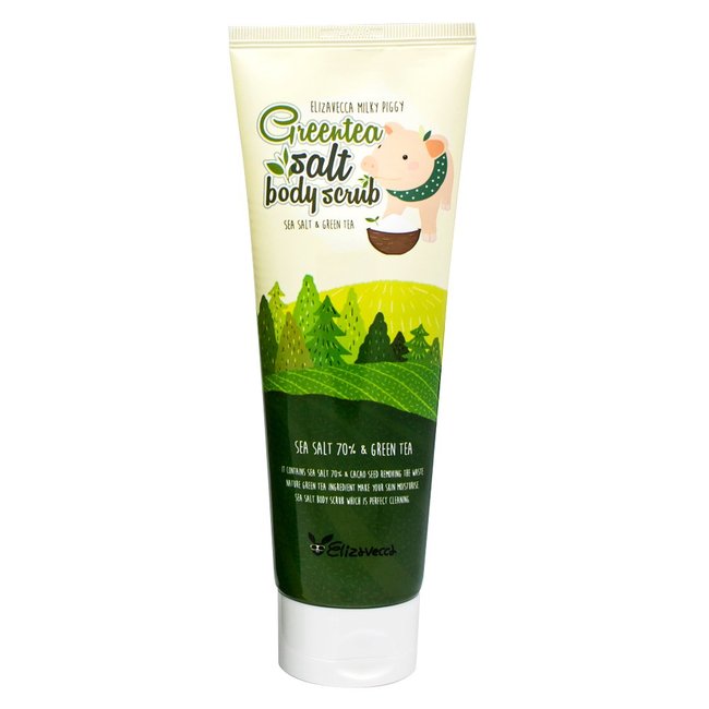 Milky Piggy GreenTea Salt Body Scrub (300g)