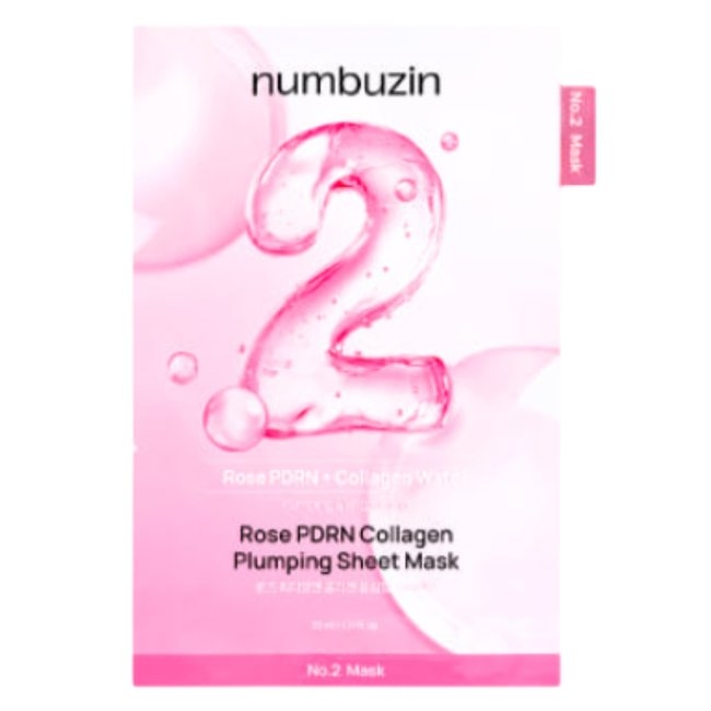 No.2 Rose PDRN Collagen Plumping Sheet Mask (10ea) (1 box (10EA))